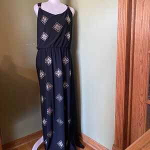 White House Black Market  Maxi Dress with Side Slit M